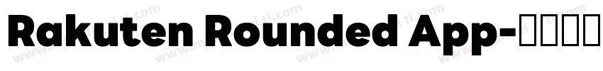 Rakuten Rounded App字体转换